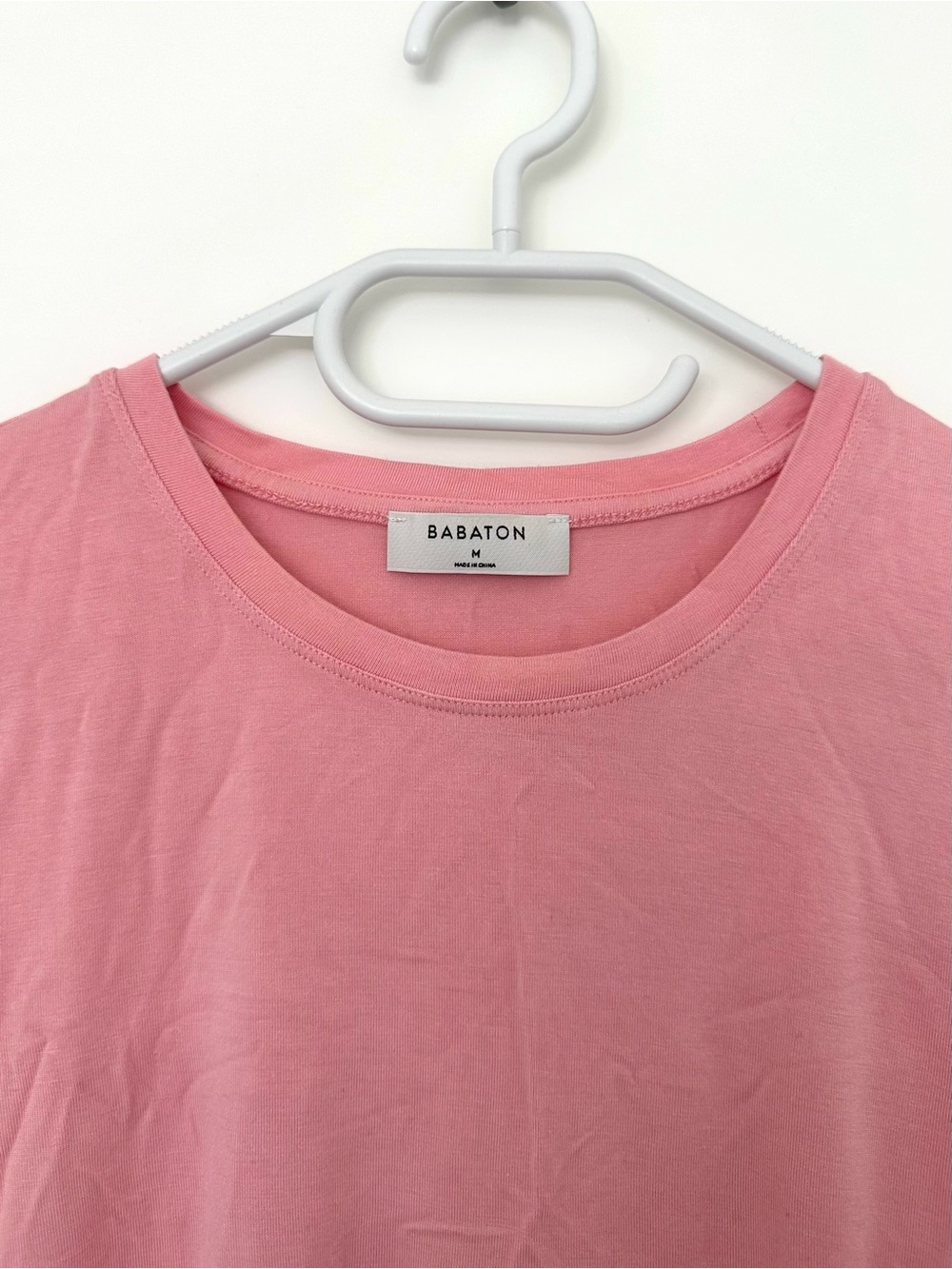 Babaton Rose Pink Crewneck Short Sleeve Tee - Picture 2 of 4
